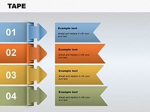 Tape Illustrations PowerPoint Charts Template