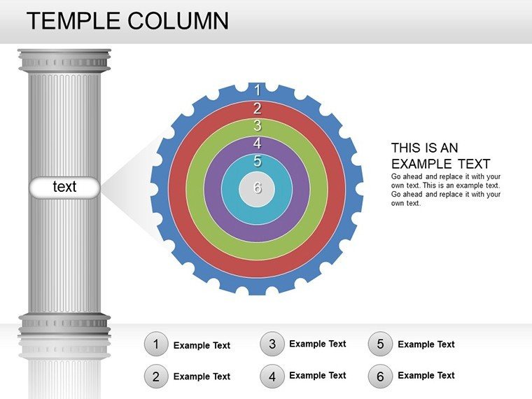 Temple Column PowerPoint charts Templates