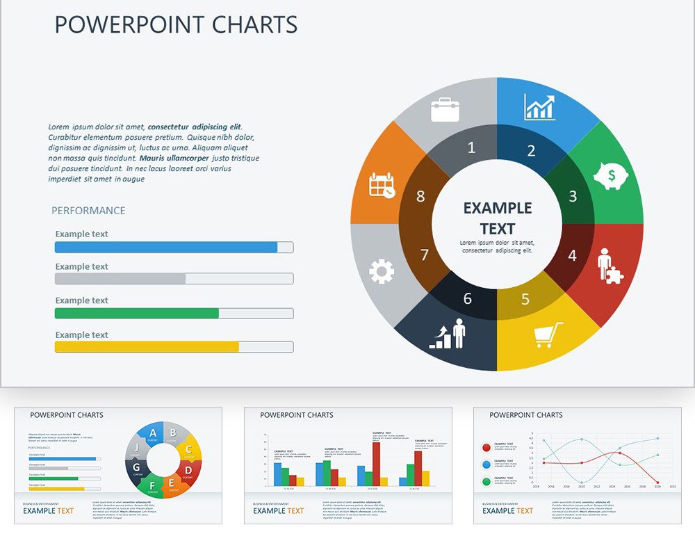 Graph Functions PowerPoint chart template | ImagineLayout.com