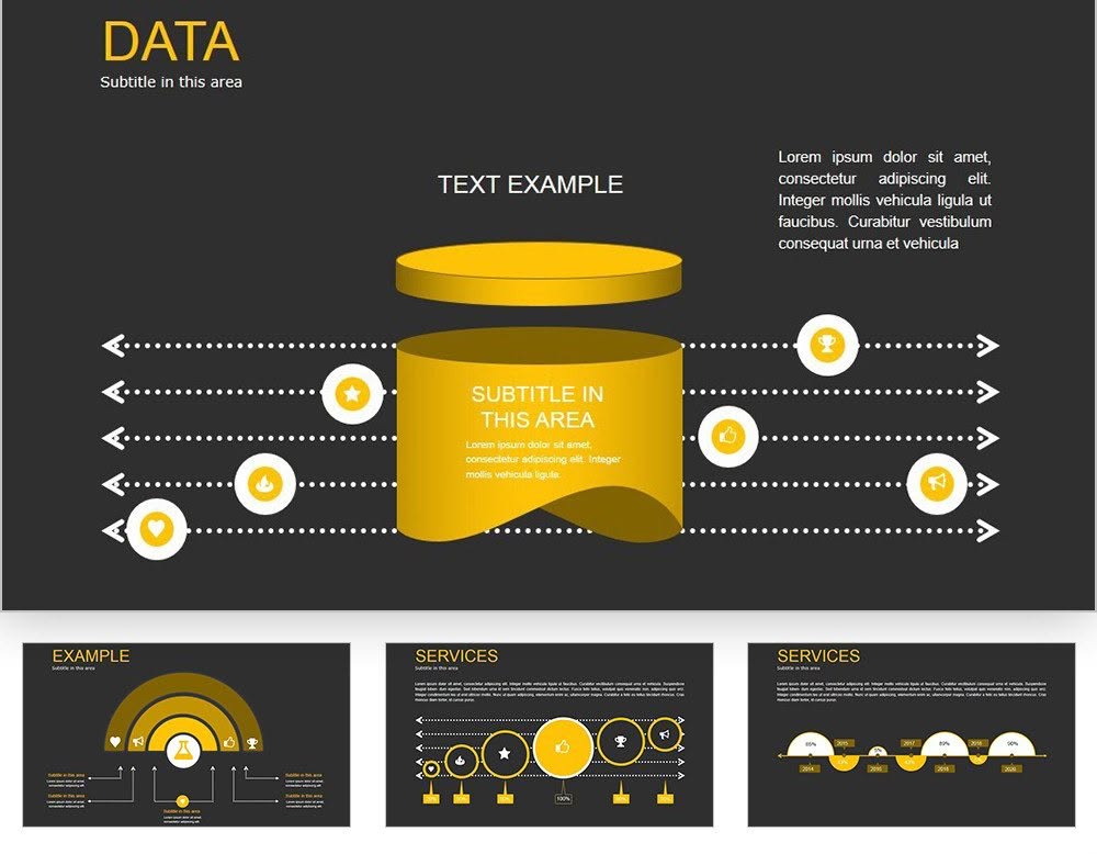 Data PowerPoint charts template | ImagineLayout.com