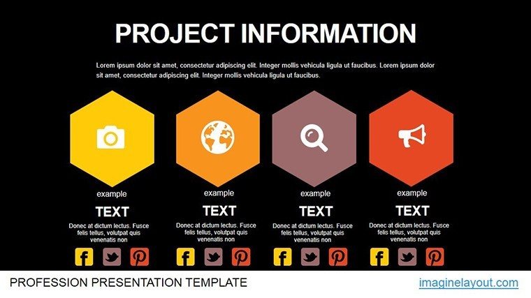 Project Information Animation PowerPoint charts templates