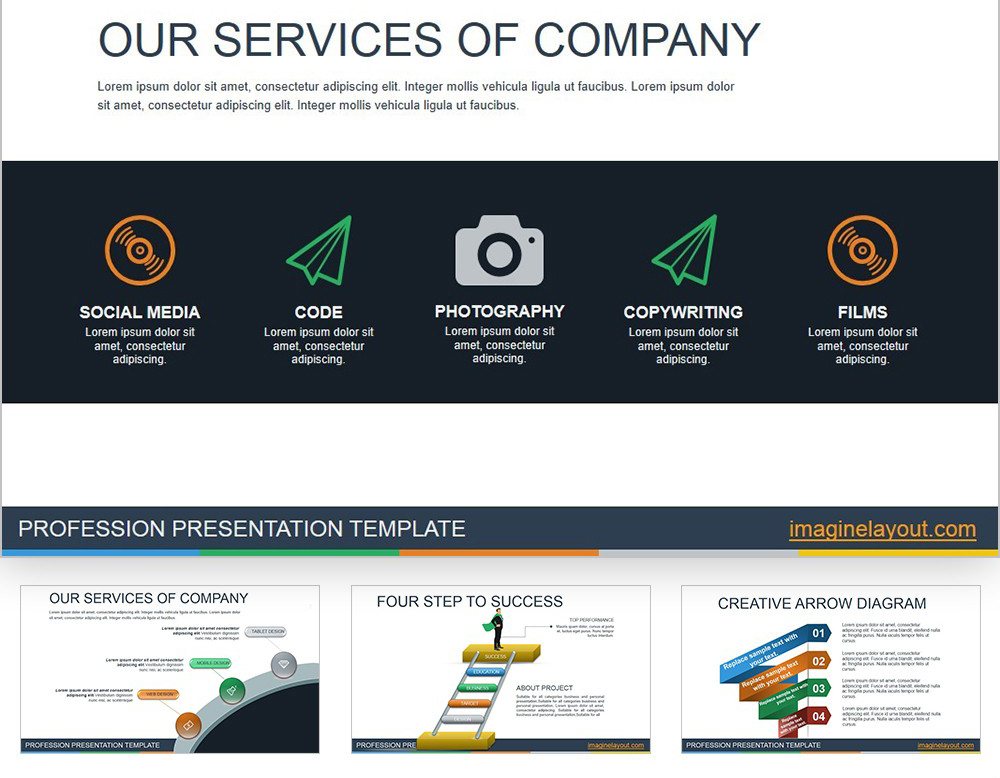 Services Company PowerPoint charts Template | ImagineLayout.com