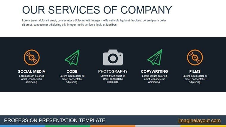 Services Company PowerPoint charts Template