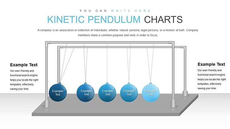 Ball Pendulum PowerPoint charts