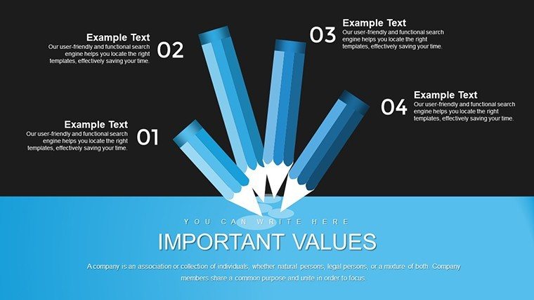 Preparing Ideas for Business PowerPoint Chart Template | Presentation