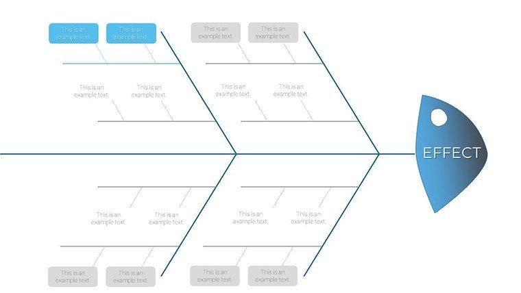 Scheme Fish-bone PowerPoint charts