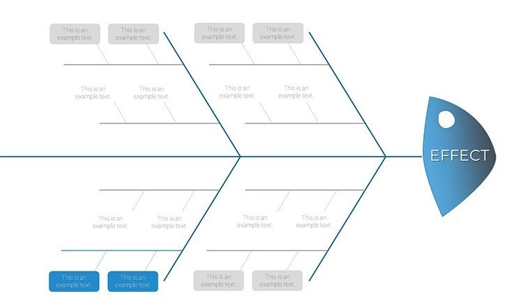 Barebone Fish-bone PowerPoint charts
