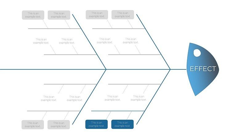 Barebone Ishikawa PowerPoint charts