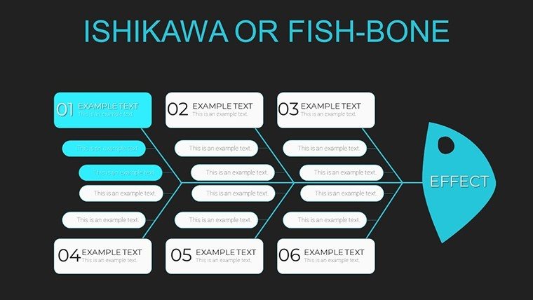 Barebone Ishikawa PowerPoint charts - Slide1