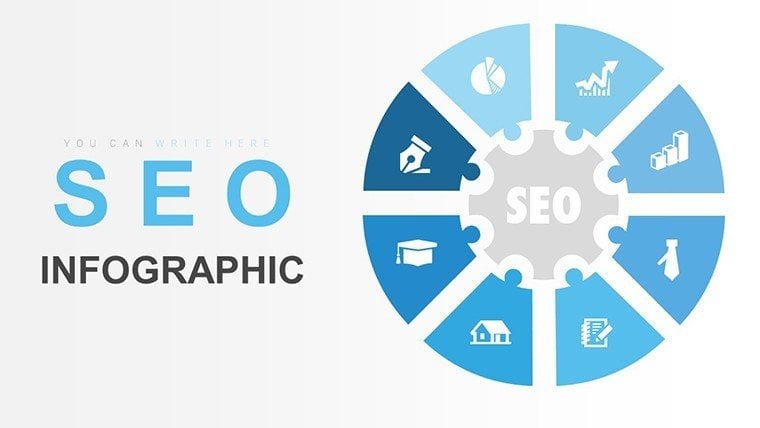 SEO Infographic PowerPoint charts Template