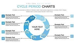 Collection Periods Cycle PowerPoint Charts Template for Presentations