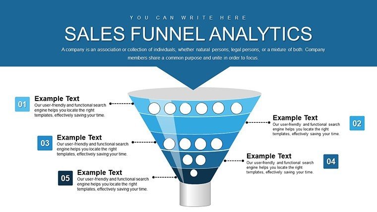 Sales Funnel Analytics PowerPoint charts