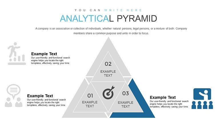 Analytical Pyramid PowerPoint chart template