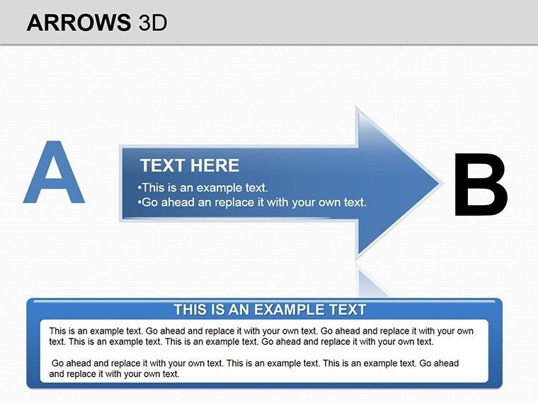 Arrows 3D PowerPoint diagrams