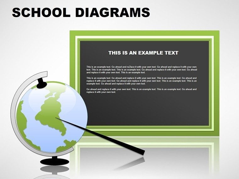 Education School PowerPoint diagram template