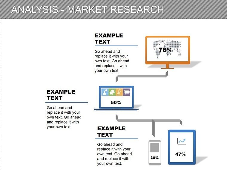 Analysis and Market Research PowerPoint Diagram