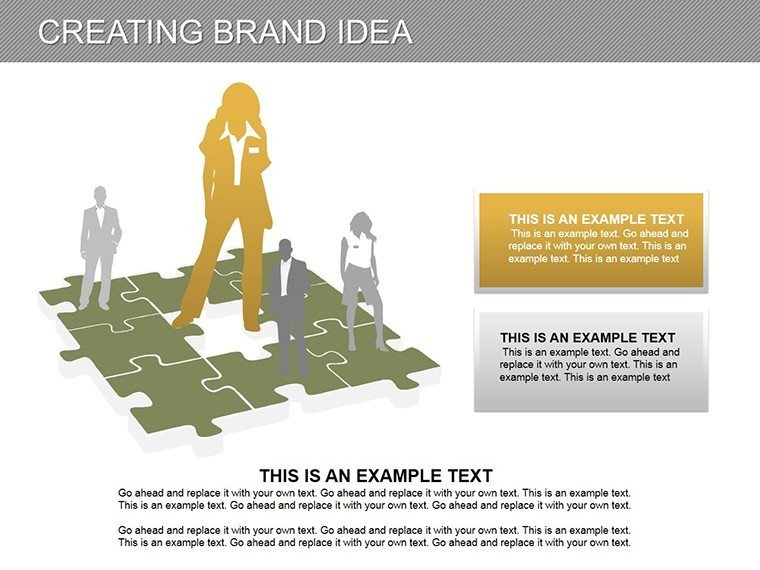 Creating Brand Idea PowerPoint diagrams