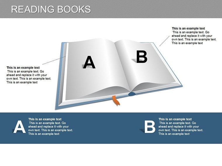 Reading Books PowerPoint diagrams