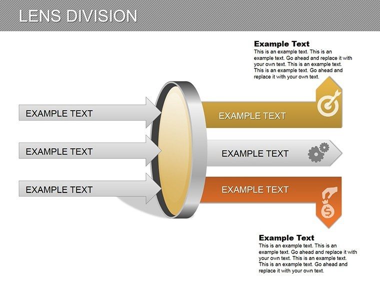 Lens Division PowerPoint diagram