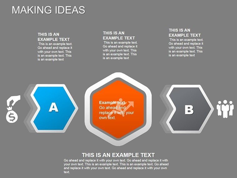 Presentation Making Ideas PowerPoint diagram template