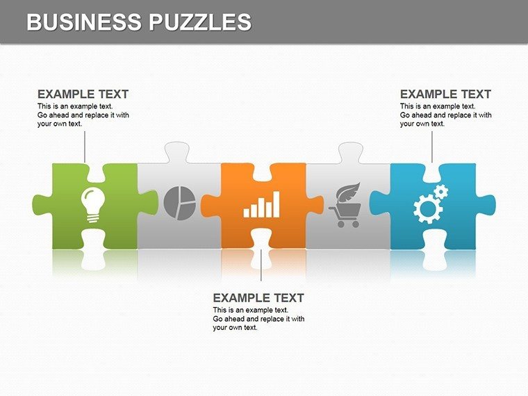 Puzzle Work PowerPoint diagrams