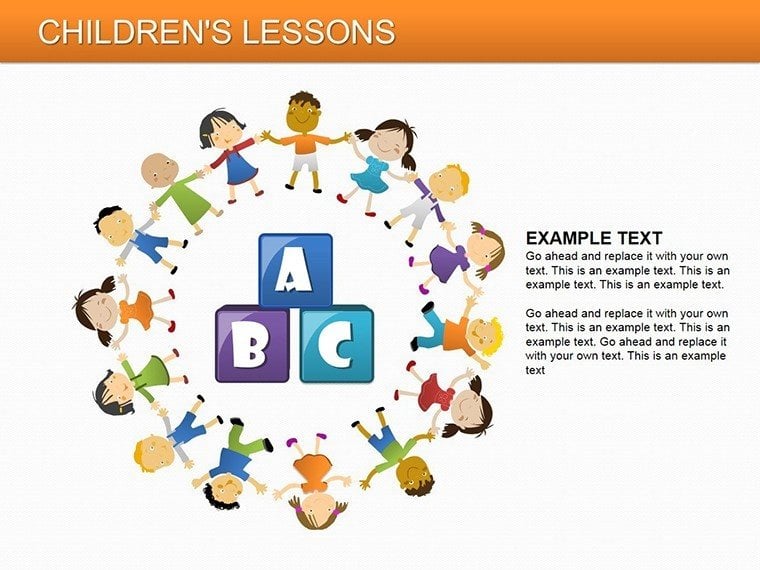 Children Lessons PowerPoint Diagrams