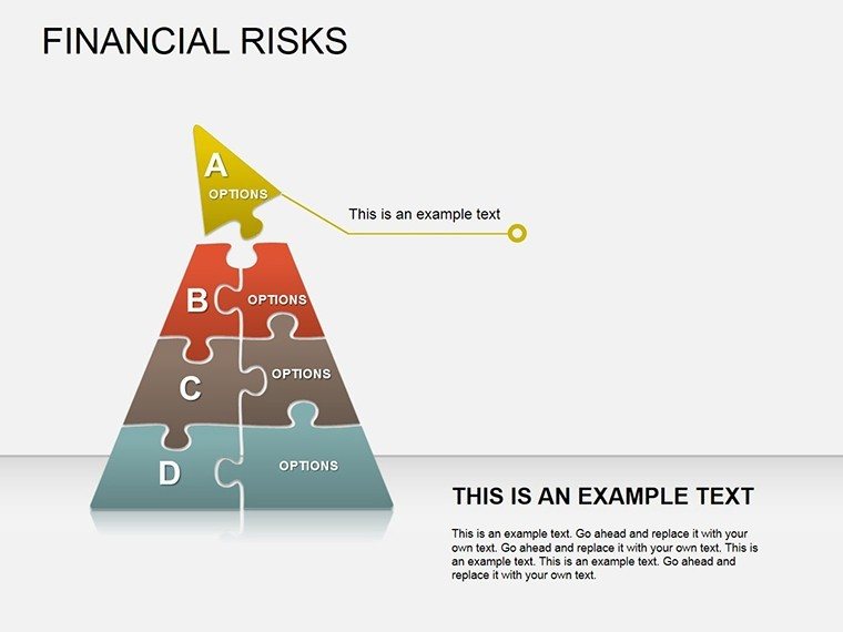 Financial Risks PowerPoint diagram template
