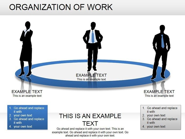 Organization of Work PowerPoint diagrams
