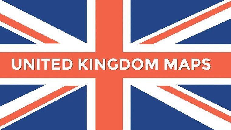 United Kingdom maps: PowerPoint Map of United Kingdom Template