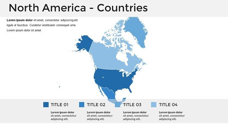 Editable North America PowerPoint Maps Template Download PPT   Mid56105 