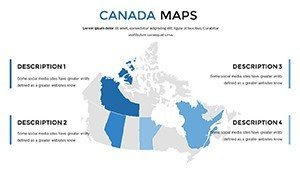 Canada PowerPoint Maps Template for Presentation | Download PPT