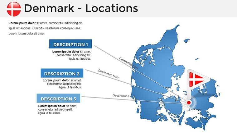 Denmark PowerPoint Maps Template For Presentation: Download PPT