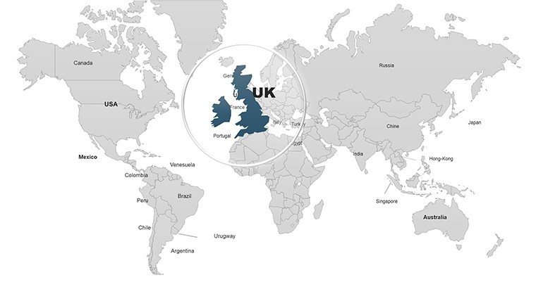 Editable World PowerPoint maps - Slide2