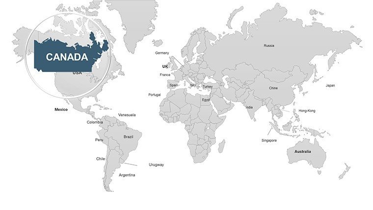 Editable World PowerPoint maps - UK