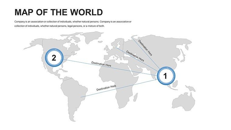 Editable World PowerPoint maps - Slide4