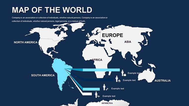 Editable World PowerPoint maps - Slide13