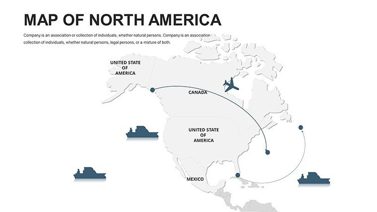 North America Editable PowerPoint maps - Slide2