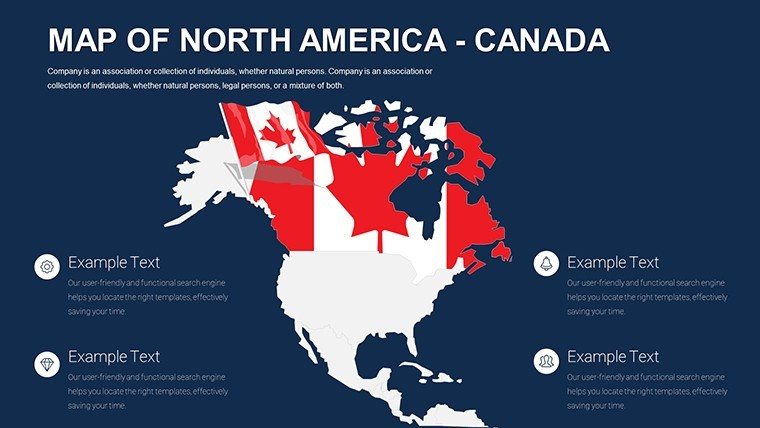 Editable North America PowerPoint Maps Download Template   Mid5502 