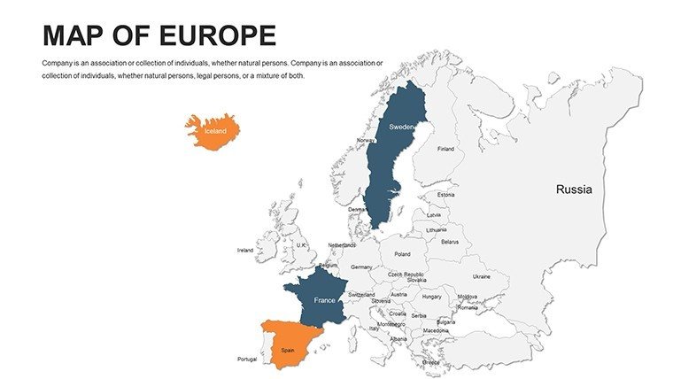 Editable Europe PowerPoint maps