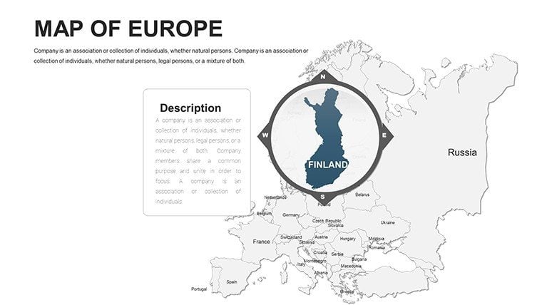 Editable Europe PowerPoint maps - Slide13