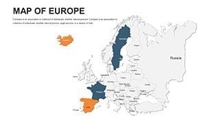 Editable Europe PowerPoint maps - Slide1