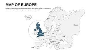 Editable Europe PowerPoint maps - Slide3