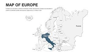 Editable Europe PowerPoint maps - Slide5