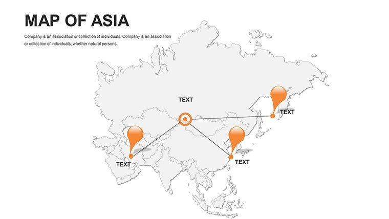 Editable maps of Asia for PowerPoint - Slide8