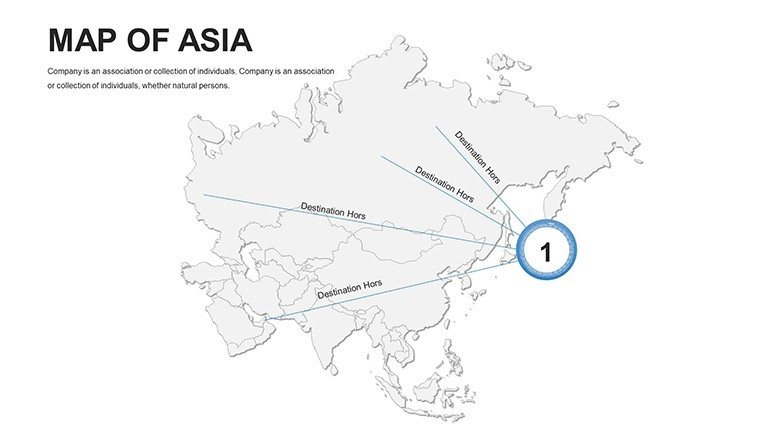 Editable maps of Asia for PowerPoint - Slide9