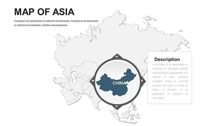 Editable maps of Asia for PowerPoint - Slide11