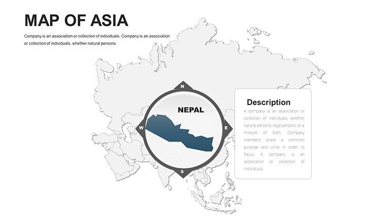 Editable maps of Asia for PowerPoint - Slide13