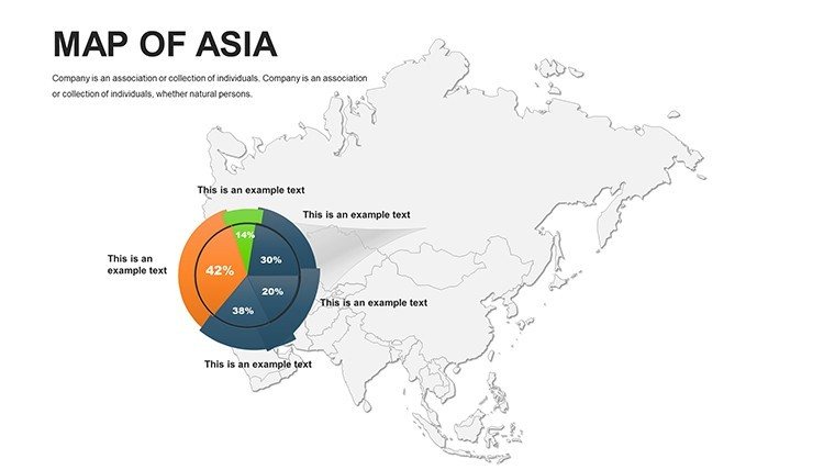 Editable maps of Asia for PowerPoint - Slide15