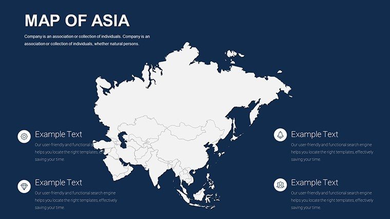 Editable maps of Asia for PowerPoint - Slide18