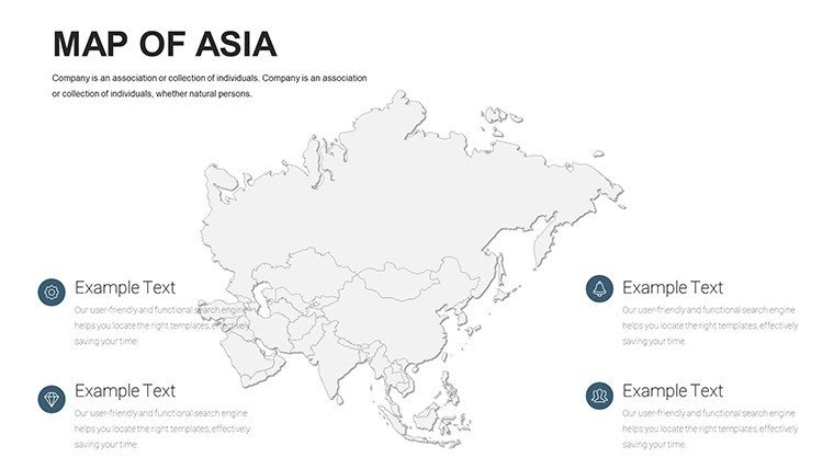 Editable maps of Asia for PowerPoint - Slide23